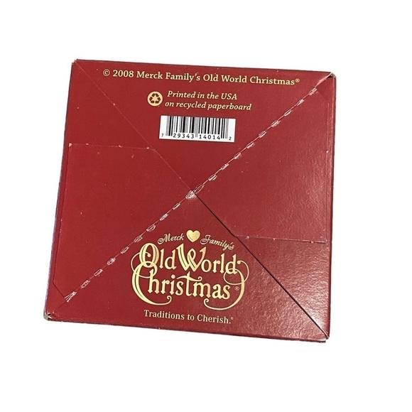 OLD WORLD CHRISTMAS CHRISTMAS TREE ORNAMENT PRIEST WITH BOX - Picture 5 of 10